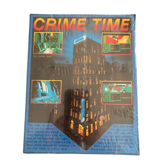 Vintage RARE 1991 Crime Time Game for IBM and Compatible Collectible Complete - Picture 8 of 8